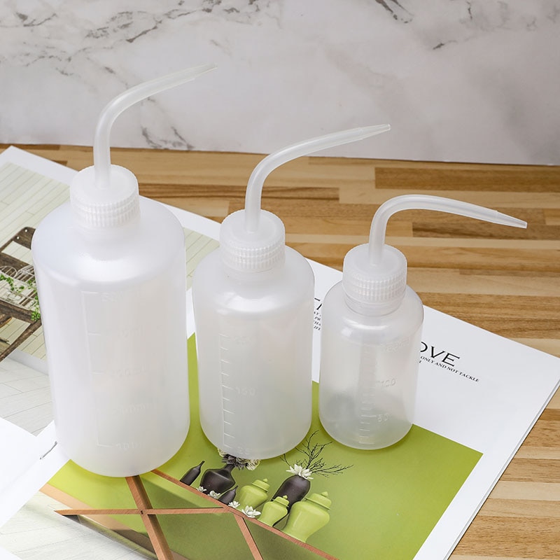 150/250/500mL agua pico verter hervidor herramienta suculentas riego de planta y flor puede exprimir botellas con boquilla larga pico cuentagotas