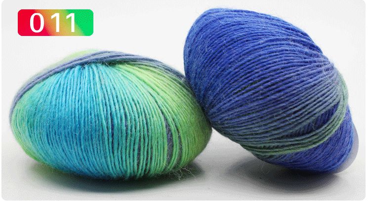 50g/Ball 180 Meter 100% Merino Wolle Häkeln Garn Dick Für Hand betroffen Regenbogen Raum Gefärbt Baby Garne Wolle Gewinde: 011