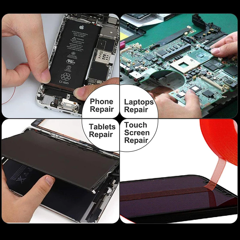 10 m doppelseitiges Klebeband, hitzebeständig, hohe Haftung, transparentes Haustier-Klebeband für DIY-Handwerk, praktisch-Touchscreen-Reparatur