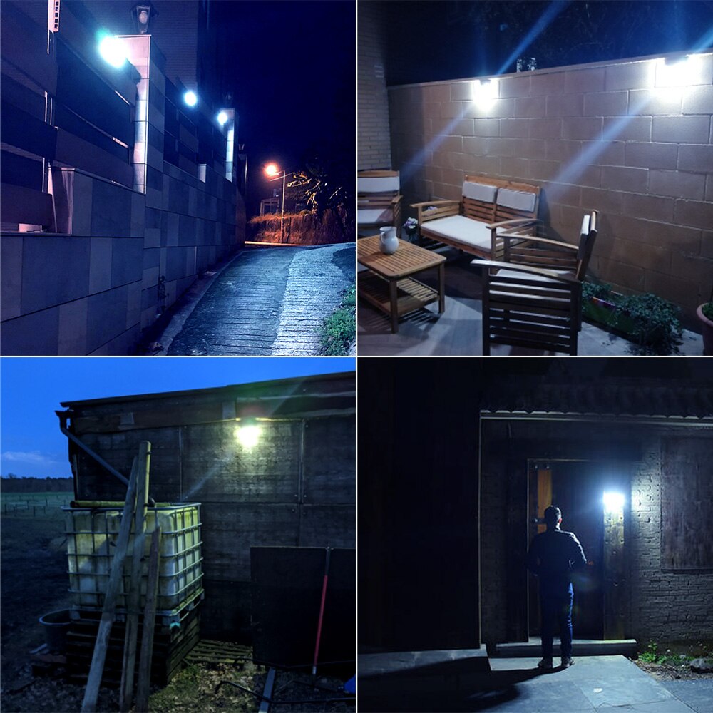 LED Solar Lights Motion Sensor 3 Modes 100/208 LED Outdoor Solar Powered Waterproof IP65 with Wide Angle for Garden Street Patio