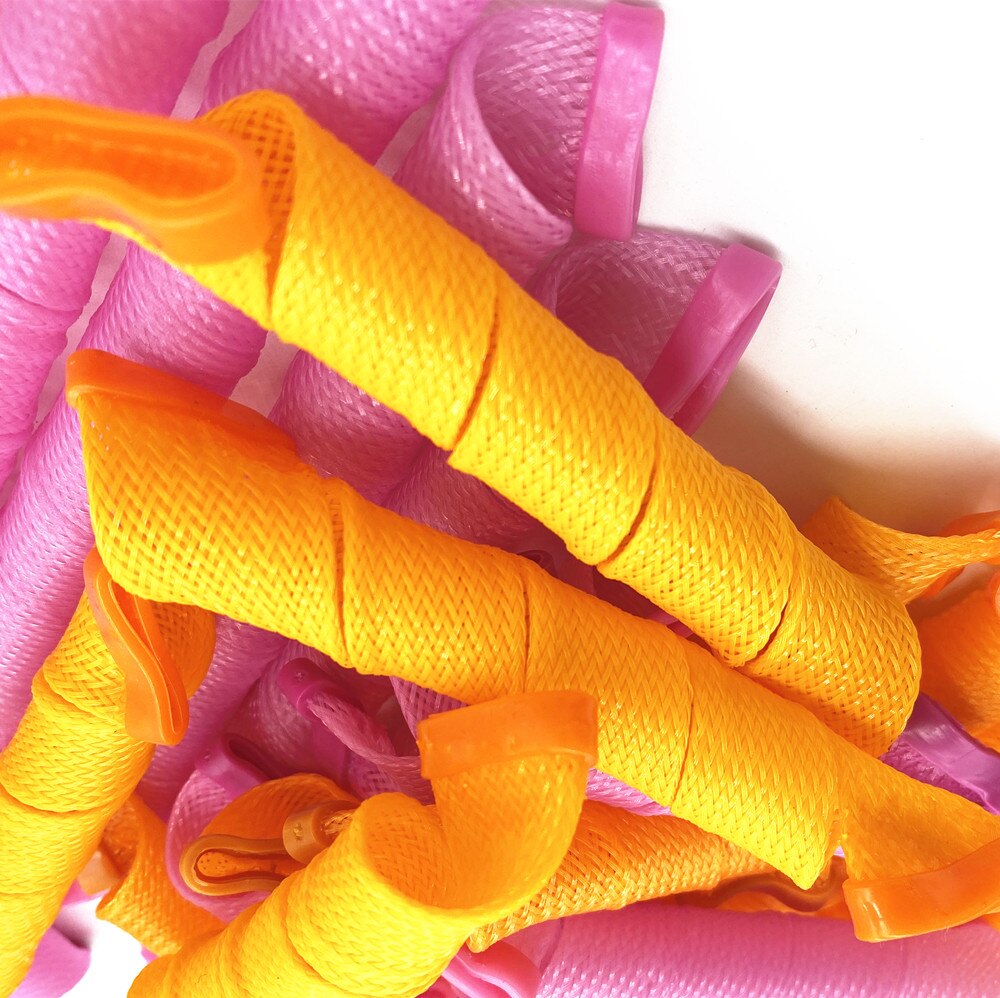 30 pièces, 20/30/50cm Magique leverag cheveux bigoudi spirale boucles à rouleaux Sans Chaleur Bigoudis Couleur Bigoudis Avec style