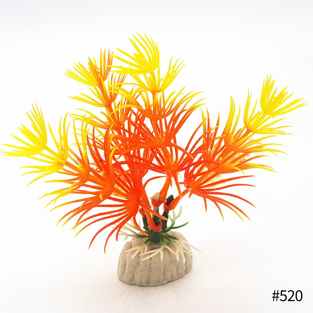 10cm Artificial Aquarium Plant Decoration Fish Tank Simulation Submersible Flower Grass Ornament For Aquarium Underwater Plant: 10