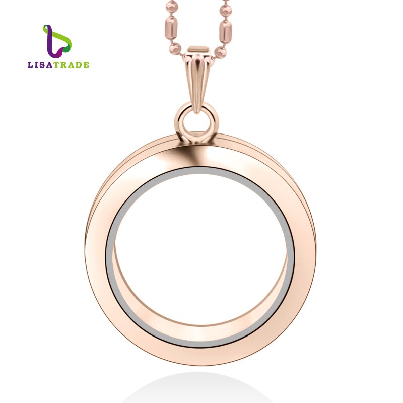 Diylocket-colgante de cristal magnético para collar, relicario flotante de 30mm con foto de memoria, 18 estilos, cadenas gratis, LSFL01-06: 3