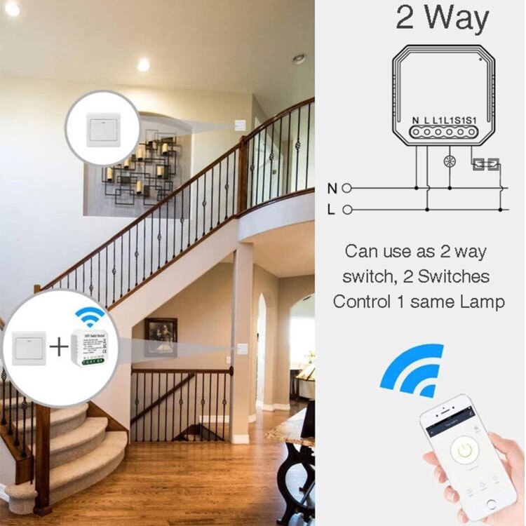 Tuya Wifi Schakelaar Module Smart Home Huishoudelijke Omgezet Modificatie Module Schakelaar Controller Compatibel Met Alexa Google Thuis