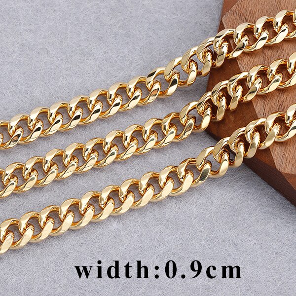 YEGUI C155, cadena diy, chapado en oro de 18 k, 0,3 micrones, metal de cobre, chapado en rodio, fabricación de joyas, collar de pulsera diy, 1 m/lote: YELLOW