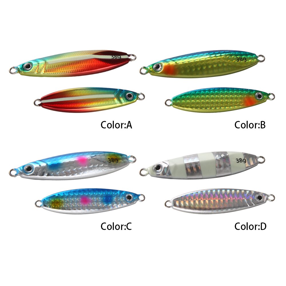 20g/30g/40g Japanese metal jigging lure Artificial Hard Bait saltwater fishing lure slow pitch casting luminous jig with treble