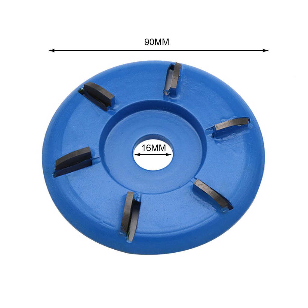 2w#Power Wood Carving Disc Angle Grinder Woodworking Turbo Round/Plane For 16mm Aperture Angle Grinder Attachment Milling Cutter