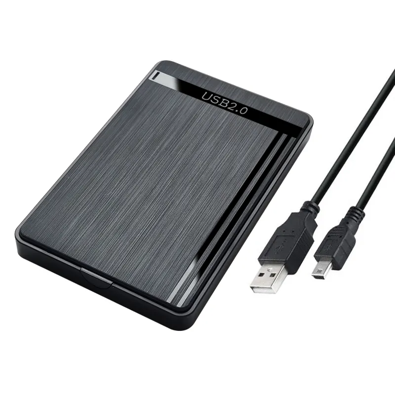 2,5-Zoll-SATA-zu-USB-3.0-HDD-Gehäuse, mobile Festplattenhüllen für SSD, externer Speicher, HDD-Box, Plug-and-Play: Gold