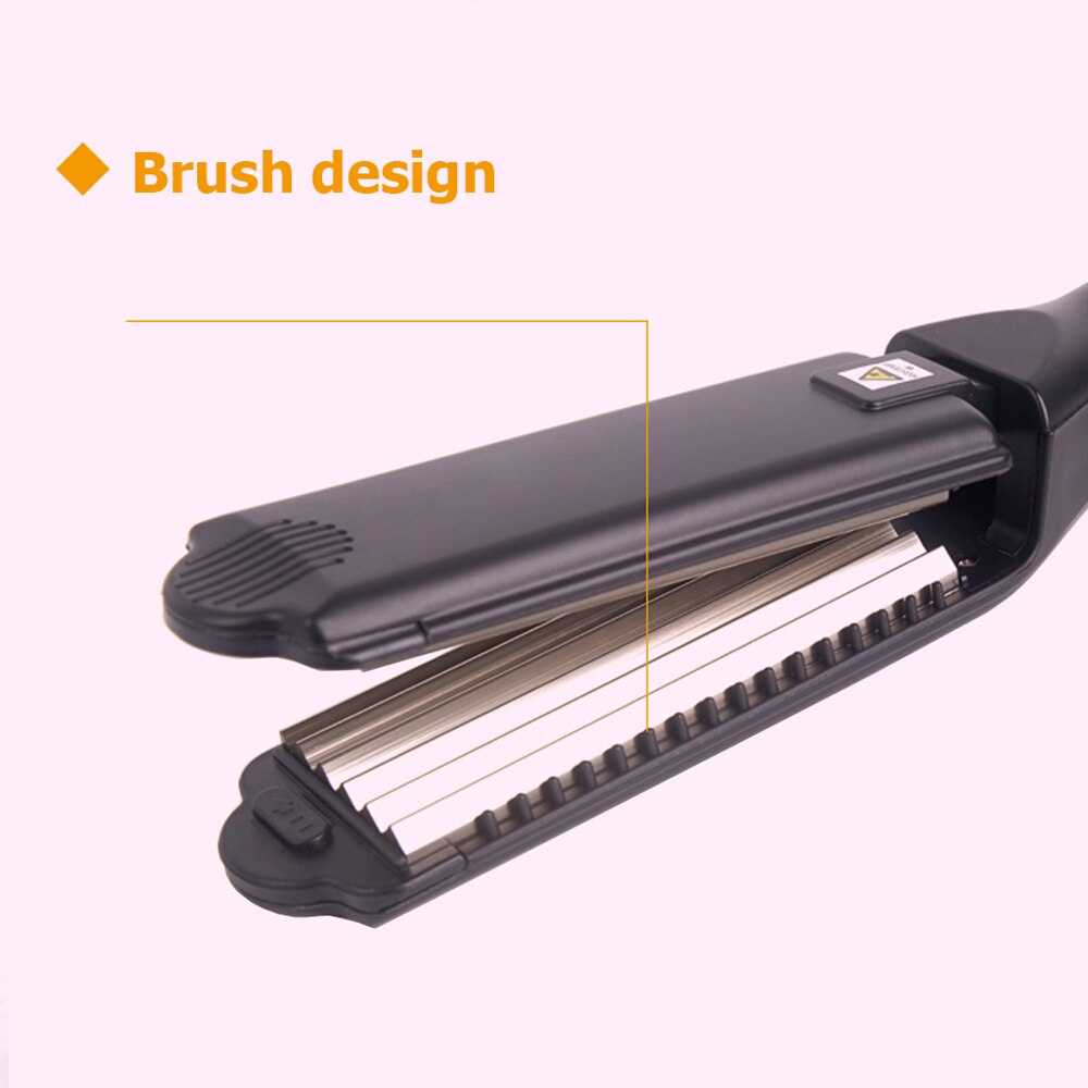 Plancha de pelo 4 en 1 plancha de pelo voluminizadora de titanio, planchas de queratina, herramienta de estilismo