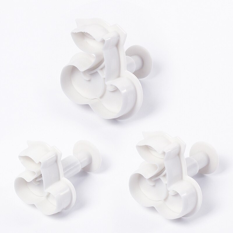 3 Stuks Fruit Cakevorm Figuur Cherry Druif Fondant Chocolade Cookie Cutter Mallen Keuken Koekjes Bakken Decorating Tool Supply
