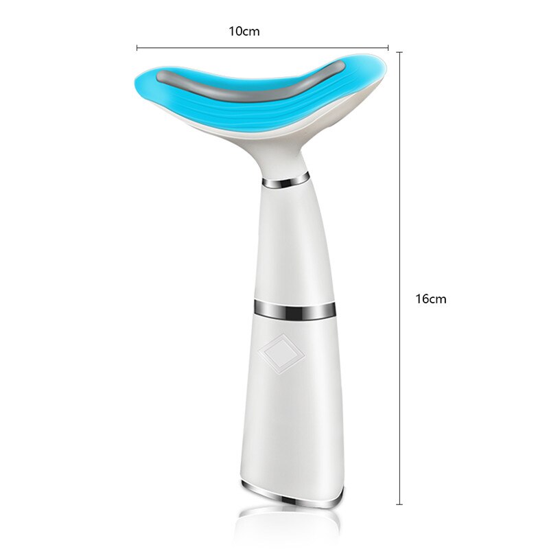 Vibration Skin Lifting Tightening Massager Remove Double Chin Neck Device LED Photon Heating Therapy Anti-Wrinkle Neck Care Tool