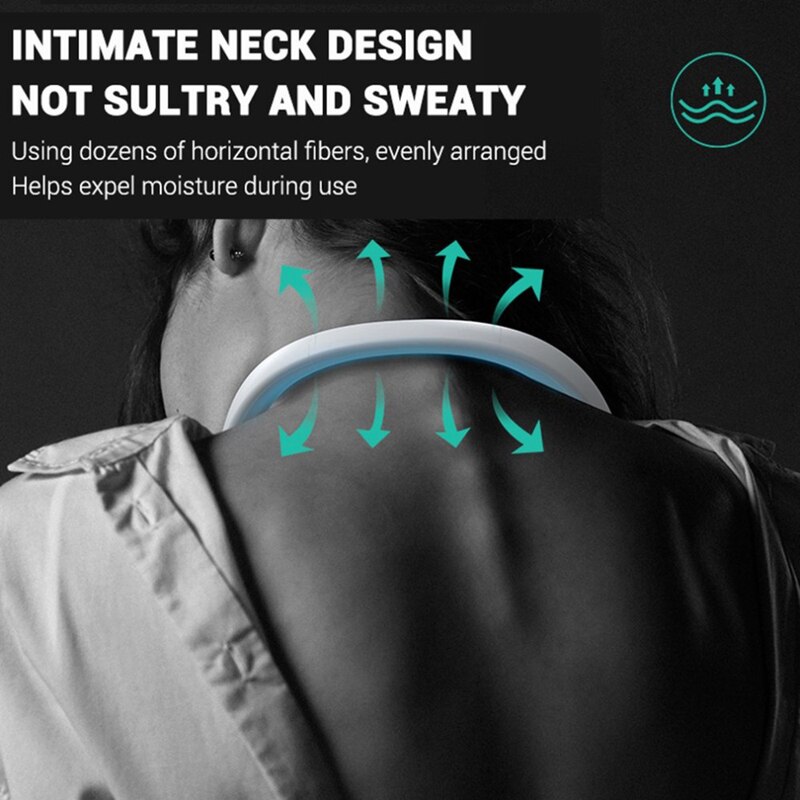 mini USB lato szyja przenośny Fand wentylator z pałąkiem na kark 360 okrągły miękki wiatr wiatrak chłodzący USB ładowanie urządzenia podróżnego leniwy Sporty