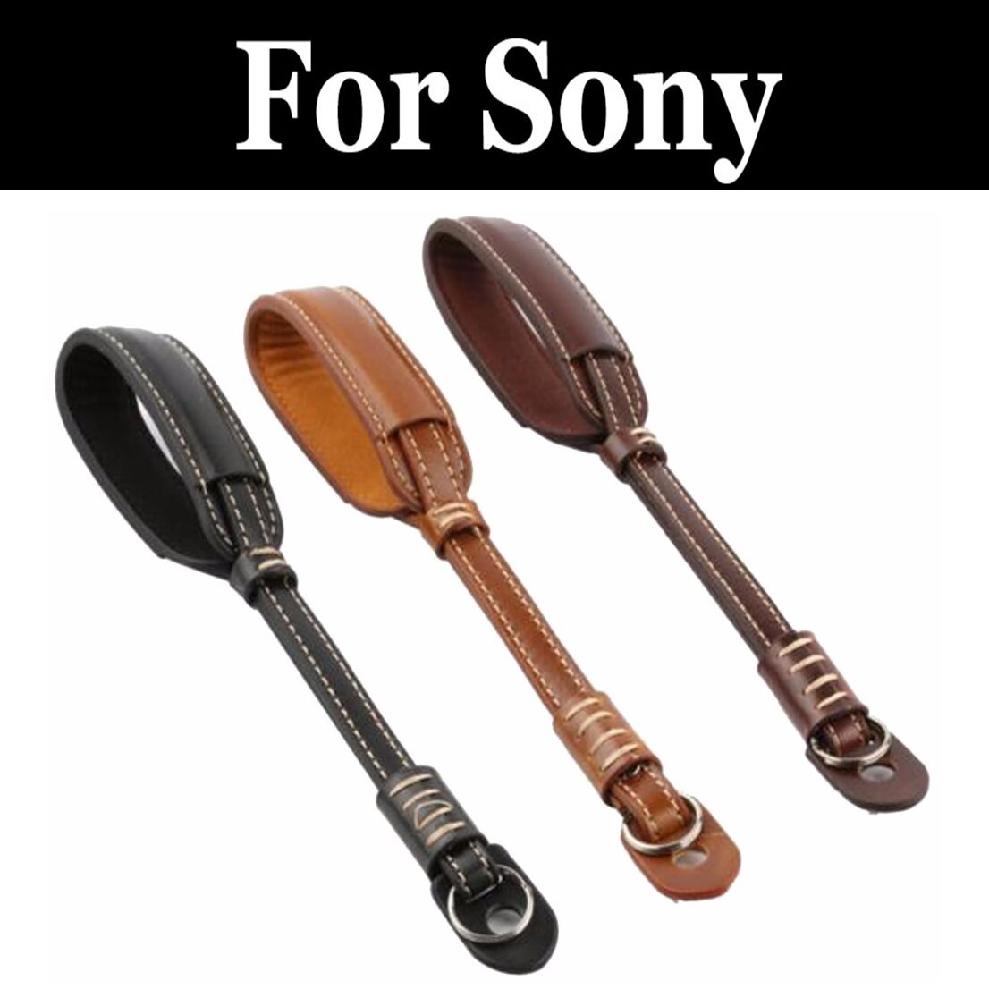 Pu Leather Camera Hand Wrist Strap For Sony Cyber Hx30v Dsc Hx400v Hx350 Shot Hx7v Hx5 Hx50v Hx80 Hx90v Hx95 Hx99 Hx9v