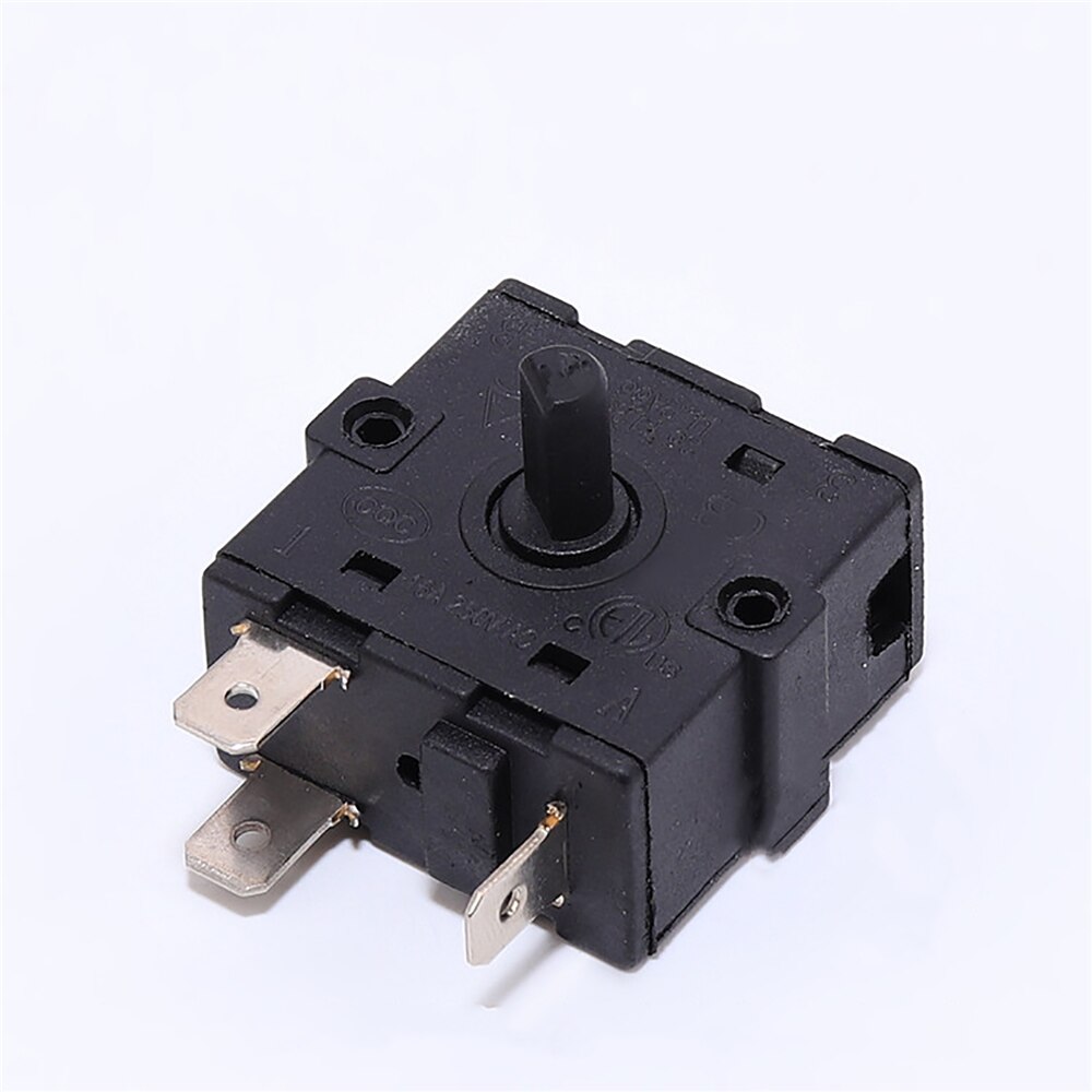 Bouton Rotatif Remplacement Chauffage D'appoint Position De Chauffage électrique 3 Broches 5 Broches, Sélecteur De Interrupteur Rotatif 3 Positions 250V