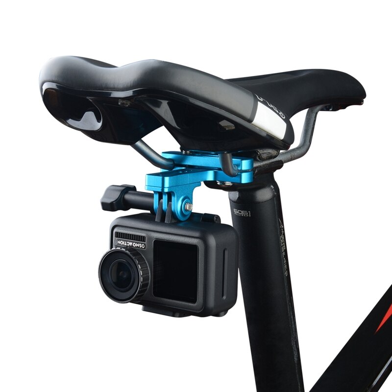 Bicycle Bike Seat Saddle Rail Camera Rack Mount Monopod Tripode Holder Bracket Adapter Clamp for Sports Camera