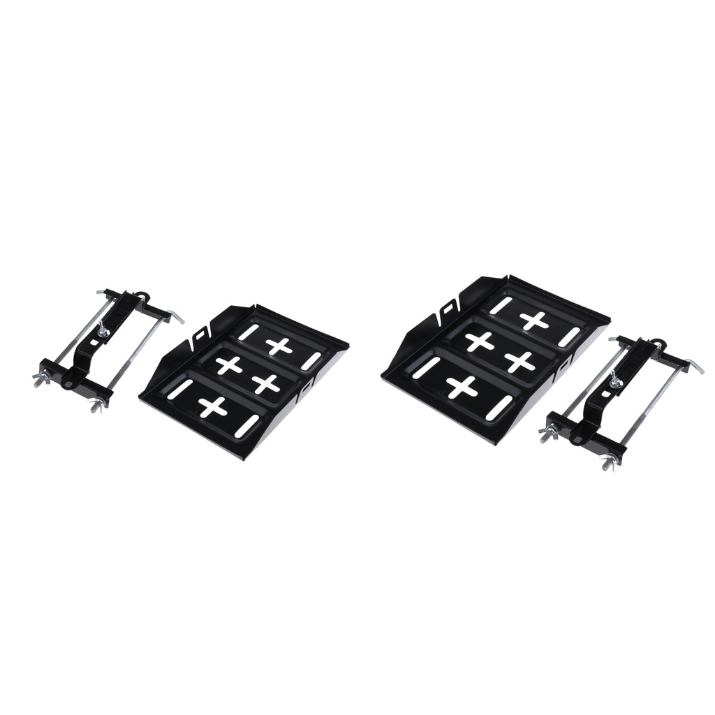 2 Pieces Universal Car Battery Tray Adjustable Battery Holder Stabilization Support And Reinforcement Iron Battery