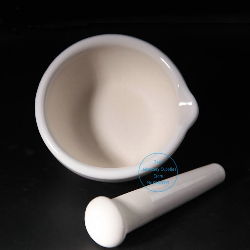 1 peças diâmetro 60mm 80mm 100mm 130mm 160mm laboratório porcelana almofariz e pilão branco mistura de moagem conjunto tigela