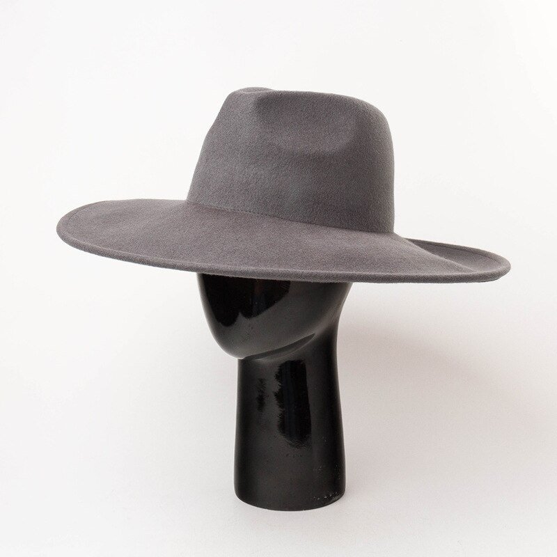 100%  moderigtig boho chic fedora-hat i landlig stil med bred skygge