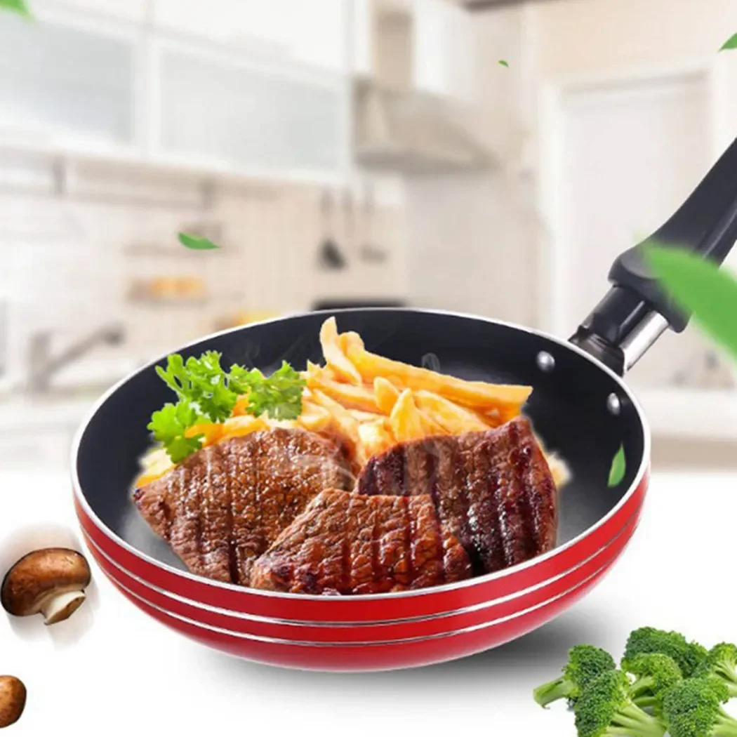 12cm/14cm/16cm mini stekpanna non-stick stål stekpanna kastrull för köksredskap köksredskap steka ägg verktyg stekpanna