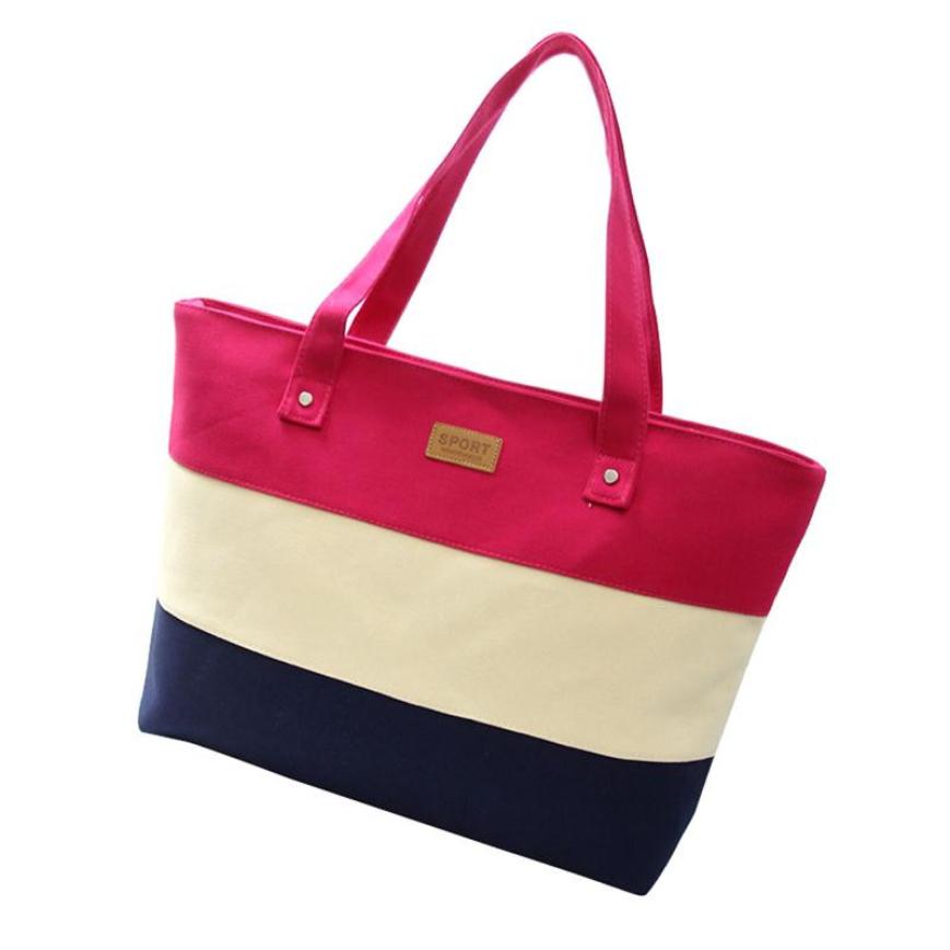 Transer bolsa de lona estampada, bolsa de ombro feminina, casual para compras z6 30: Vermelho Melancia