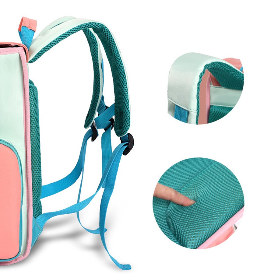 Zoete Macarons Meisjes Schooltassen Voor Grade 1-4 Meisjes Basisschool Kinderen Rugzak Snoep Kleur Orthopedische Schooltas Portfolio