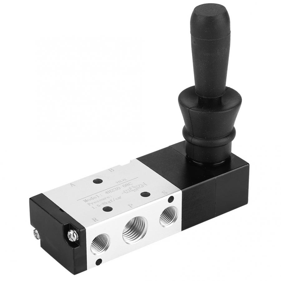 Pneumatic Manual Control Valve 5 Port 3 Position Hand Lever Valve 0~0.8Mpa 4H230-08/4H330-10/4H430-15