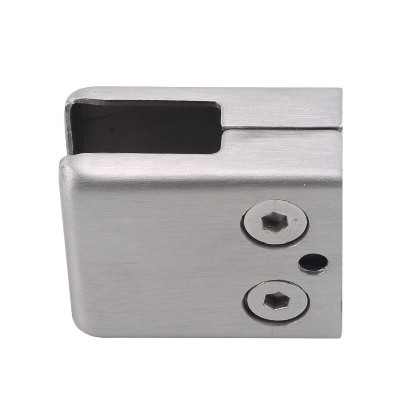 Stainless Steel Square Clip Adjustable Holder Bracket Clip For Glass Shelf Armrest