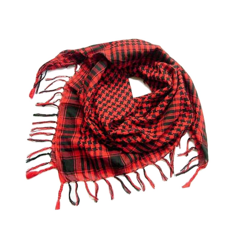 Jodimitty Unisex Sjaals Mode Vrouwen Mannen Arabische Shemagh Keffiyeh Palestina Sjaal Wrap Lente Plaid Sjaal Voor Vrouwen: 1