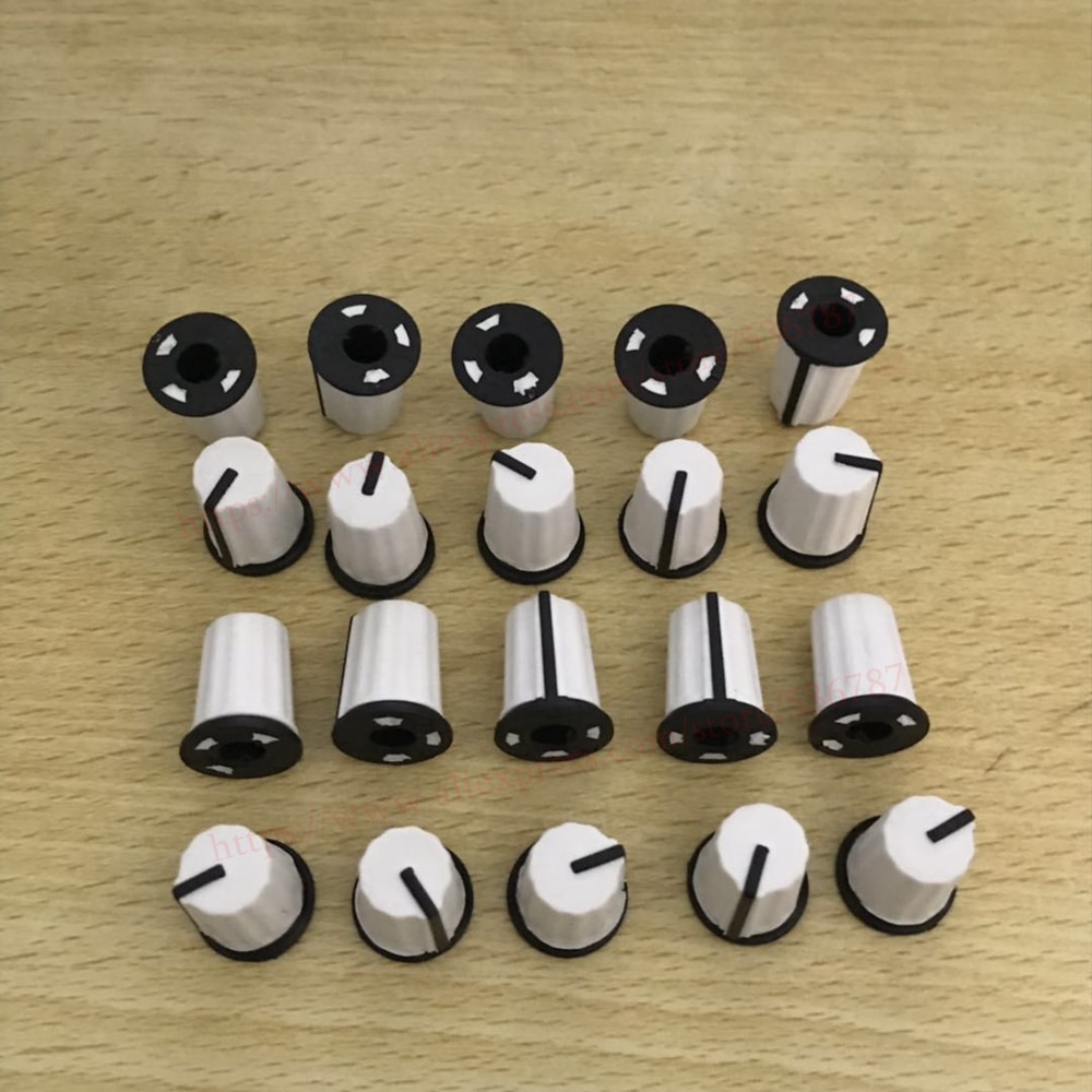 20PCS EQ Cap Equalizer Knob white / High School Bass Pot Knob Cap for Pioneer DJ MIXER DJM djm-2000 900 850 750 700 800