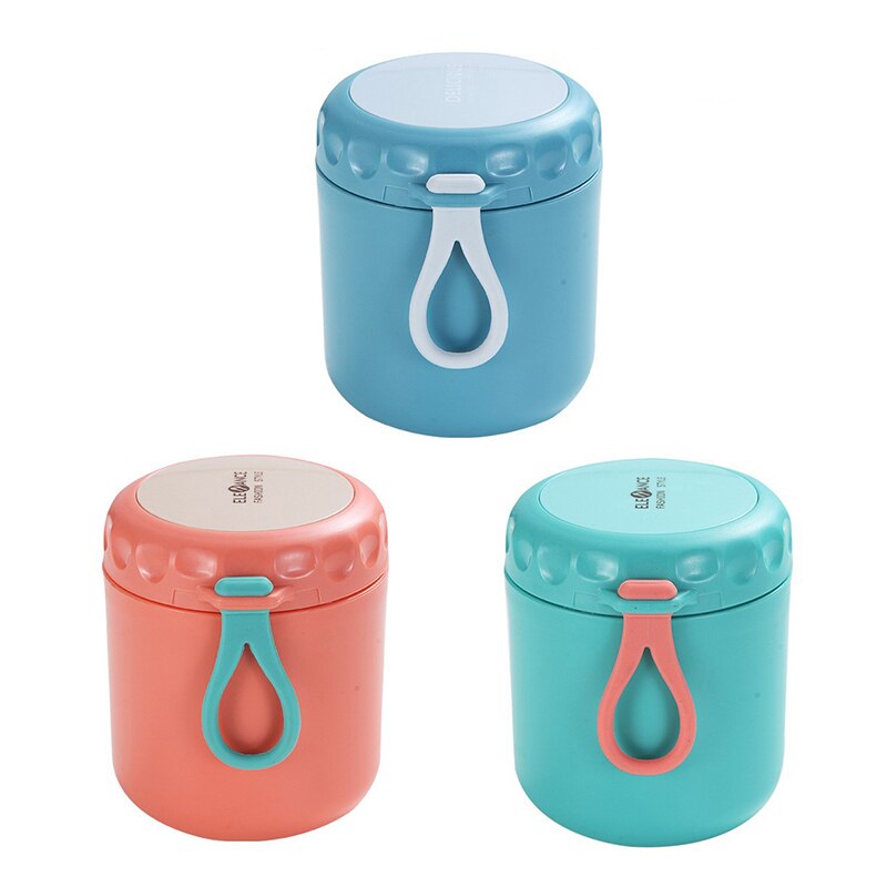 1 Pièces Portable En Acier Inoxydable Gobelets étanches Soupe Lait Bouteille Thermos Tasse à Déjeuner Conteneur Flacons À Vide Bouteille De Café