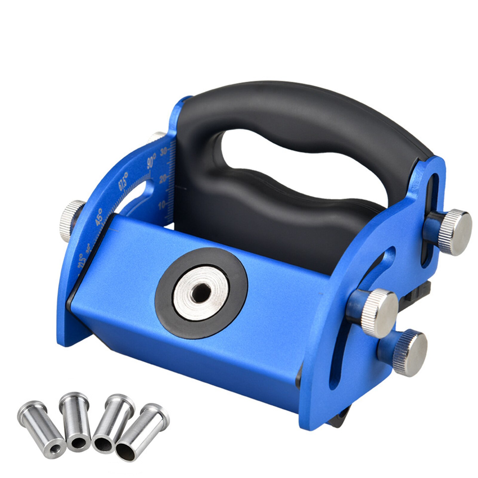 Multifunction Power Tool Metal Drills Set Carpentry Tools Woodworking Oblique Hole Locator Wood Splicing Installation Tool: Blue