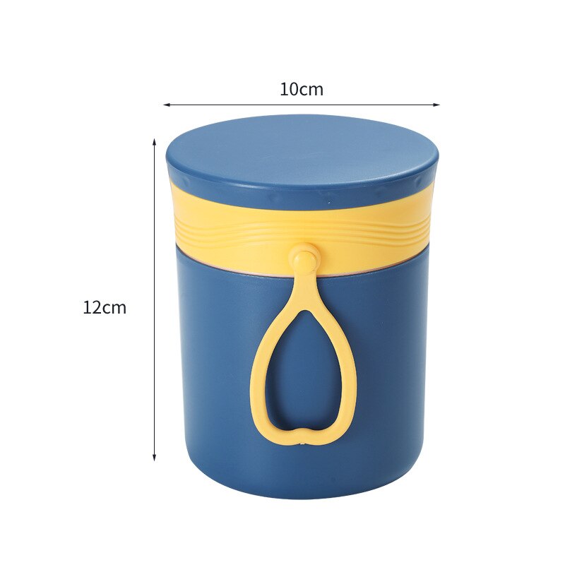 1100ml Healthy Material Lunch Box With Soup Cup Leak-Proof Microwave Bento Box Dinnerware Set Food Storage Container: Blue B