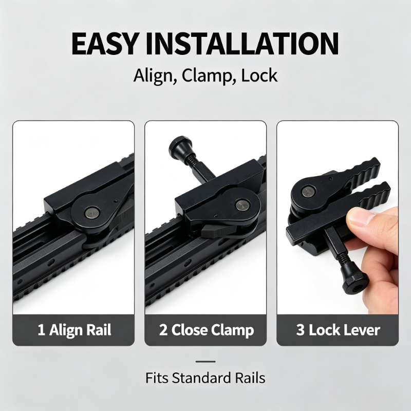 Picatinny Rail Fast Release Connector Detachable Riser Base For Hobby Toy Scene Decoration Parts