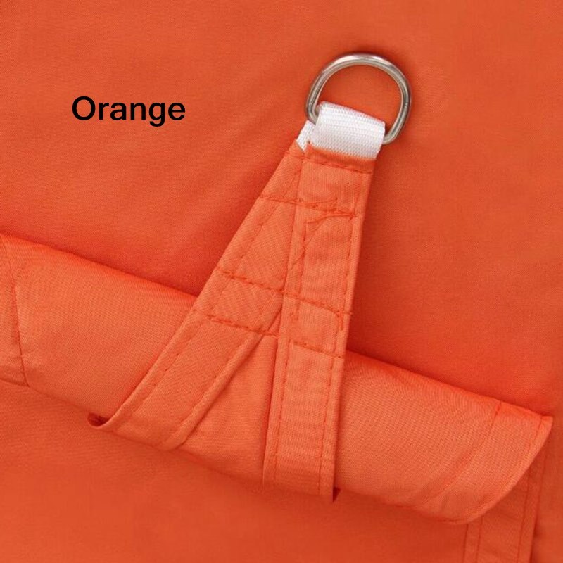 2*2*2m Dreieckige Polyester Regendicht Leinwand Sonnenschirm Netz Sonne Schutz Haus Hof Baldachin Sonne Sonnensegel markise Camping Schatten Tuch: Orange