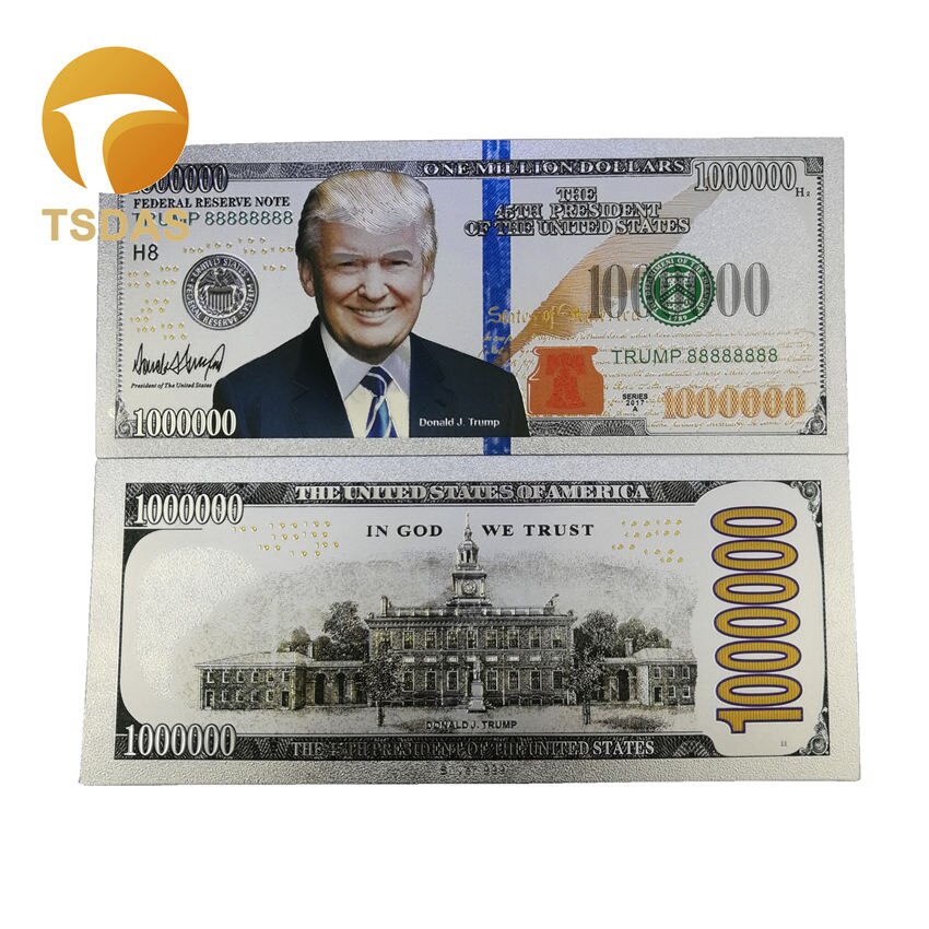 Alle typer amerikanske pengesedler dollar guld seddel  in 24k guldbelagt til indsamling: 11
