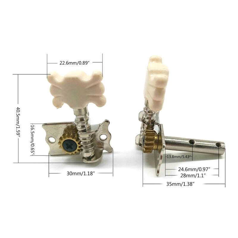 Guitar Tuning Pegs Keys Tuners Acoustic Guitar Machine Heads Tuner Silver Pearled Guitar Tuning Mechanical Accessories