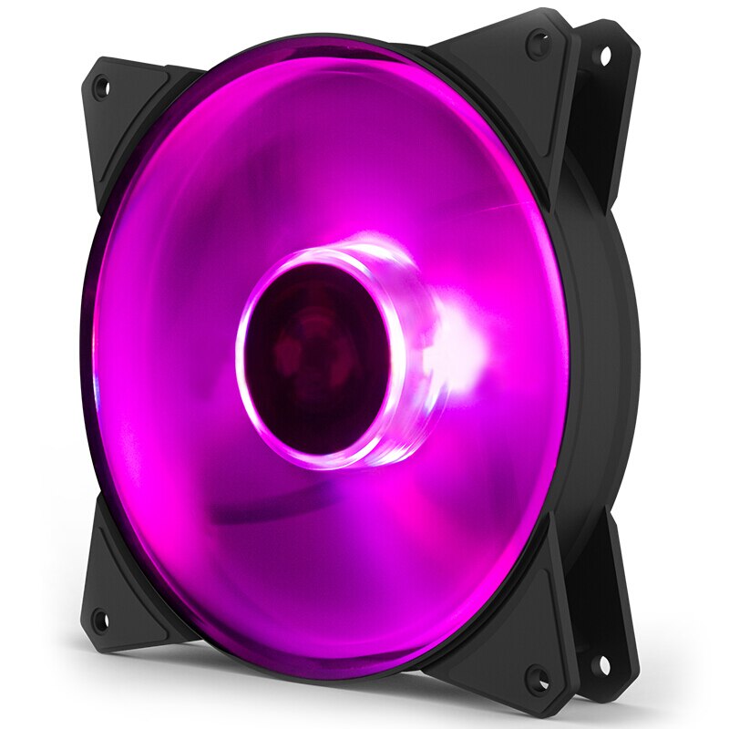 Cooler master  mf140 rgb 14cm rgb 12v/4 pin computertaske stille pwm ventilator pc cpu køler radiator vandkøling 140mm erstatter blæsere