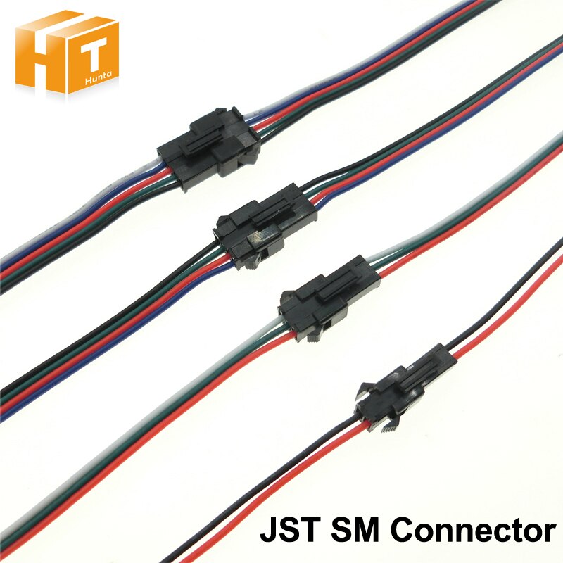 JST SM conector 2pin / 3pin / 4pin / 5pin macho y hembra conjunto 5 set/lot