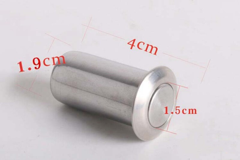 1PC Invisible Door Latch Concealed Latch For Stainless Steel Door With Accessories: 1.5cm