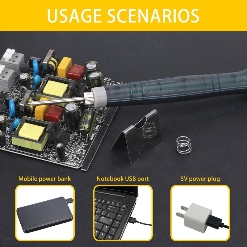 Soldering Iron Tip For USB Powered 5V 8W Mini Electric Soldering Iron Repair Tool
