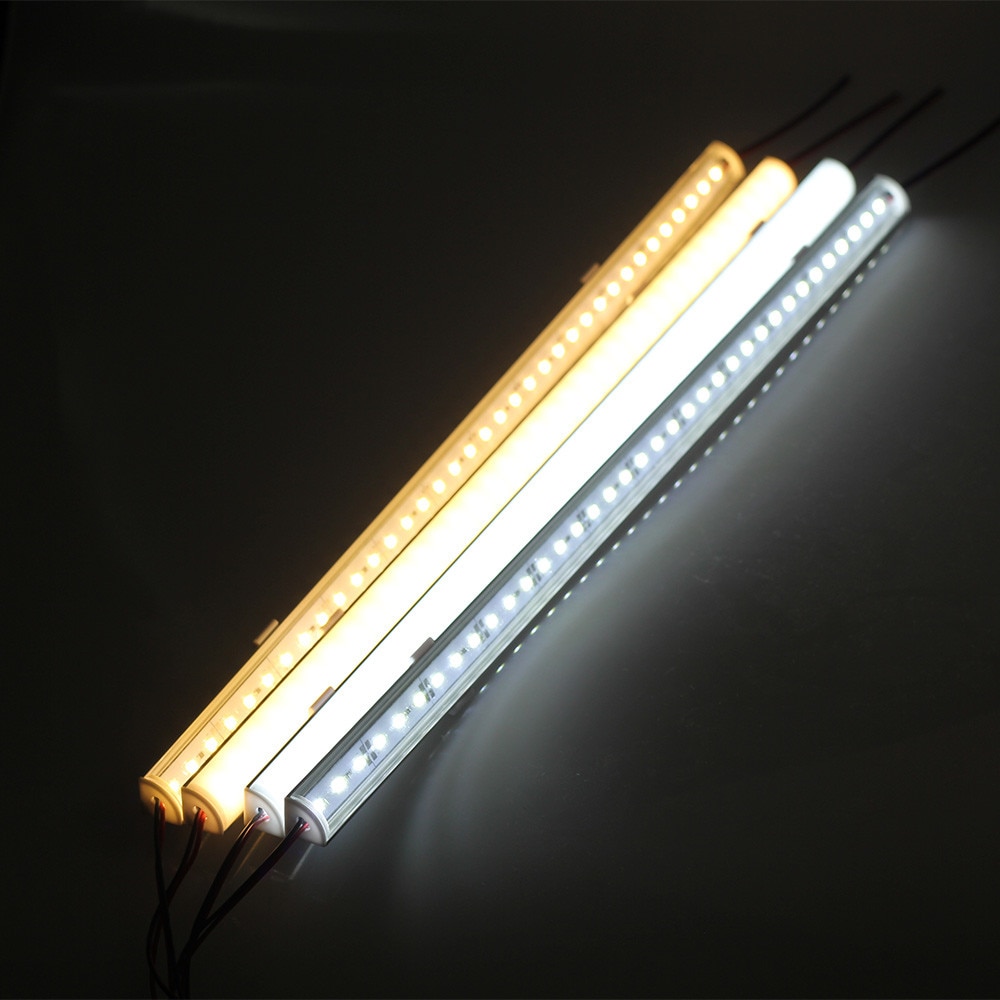 5pcs/lot DC 12V 50CM Wall Corner LED Bar Light 5730 L Shape Aluminum Profile 5730 LED Hard Strip Light Kitchen Cabinet Light