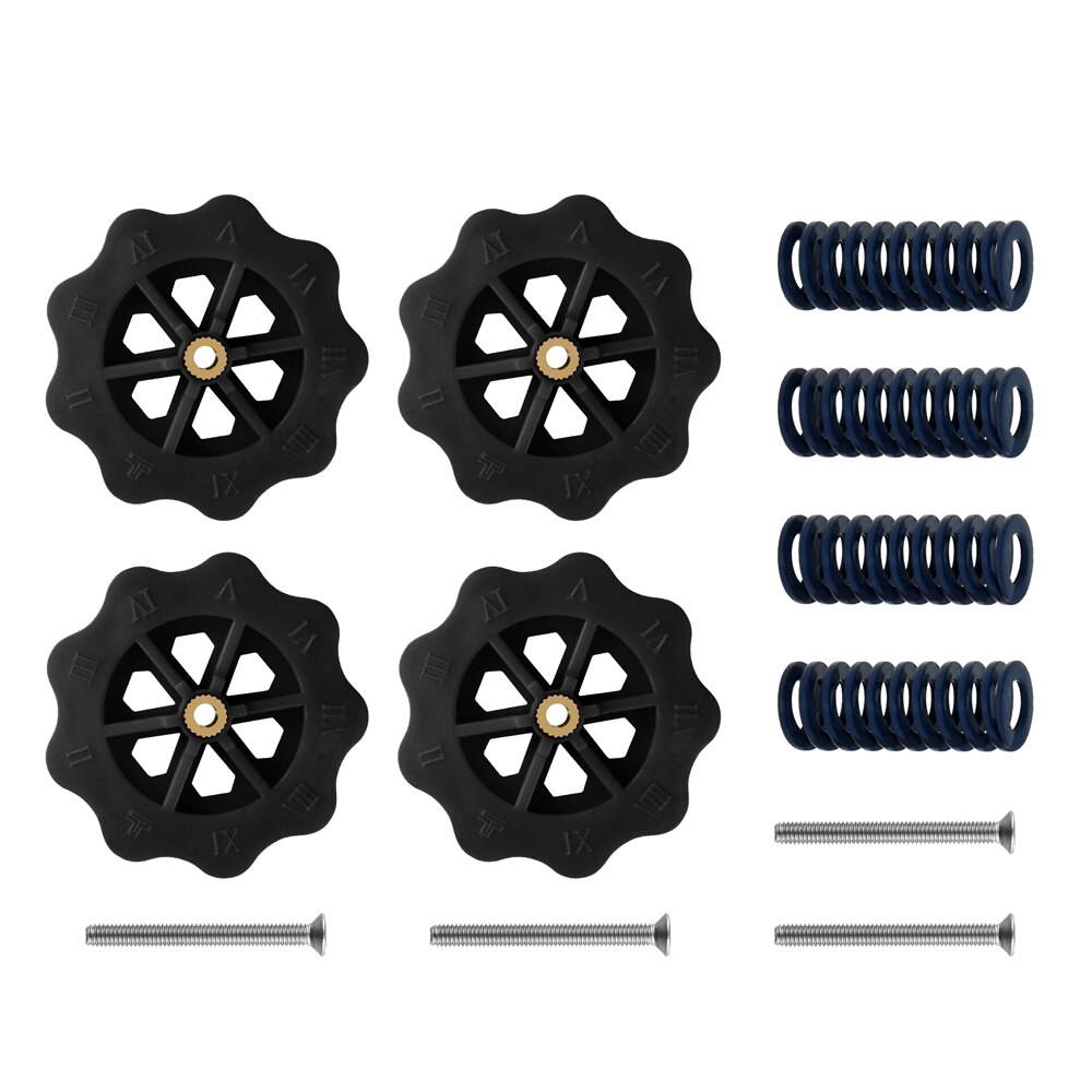 bed kit Aluminum base plate Leveling nut Sapphire plus310x310x3.0mm 24V 260W welding 6P terminal 90cm line for Sapphire plus: Leveling nut set