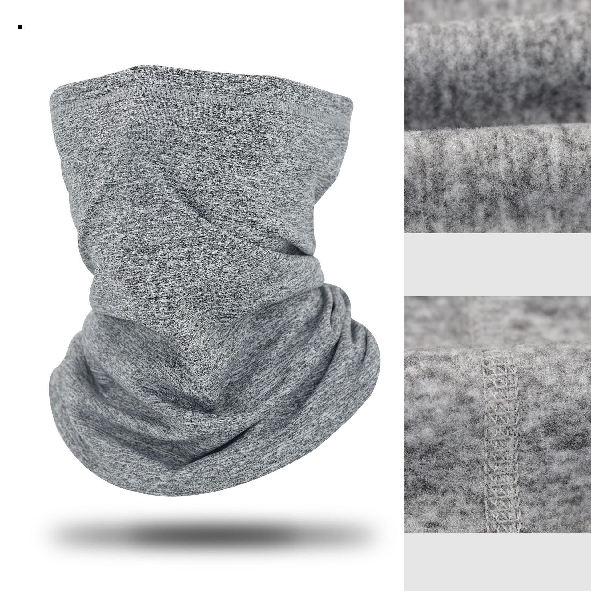 Kasvomaski tuulenpitävä talvi miesten huivi #39 lämmin fleece paksu kommandopipo pehmeä ulkoilu naiset urheilu pyöräily joustavat moottoripyörät: Vaalean harmaa