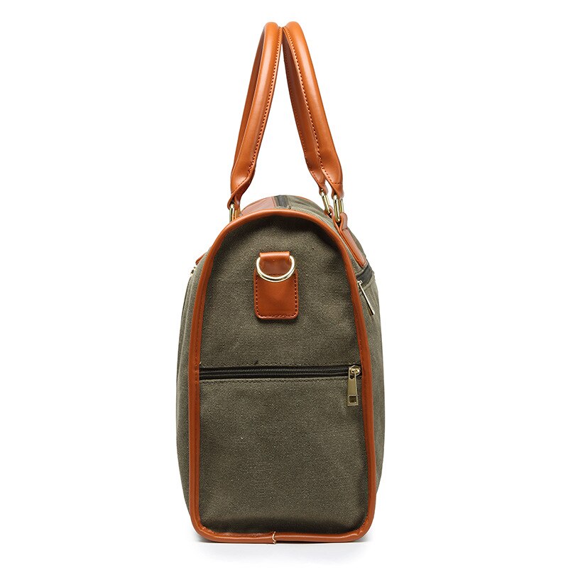 Atinfor Vintage Canvas Messenger Reistas Grote Capaciteit Carry Plunjezakken Bagage Tas