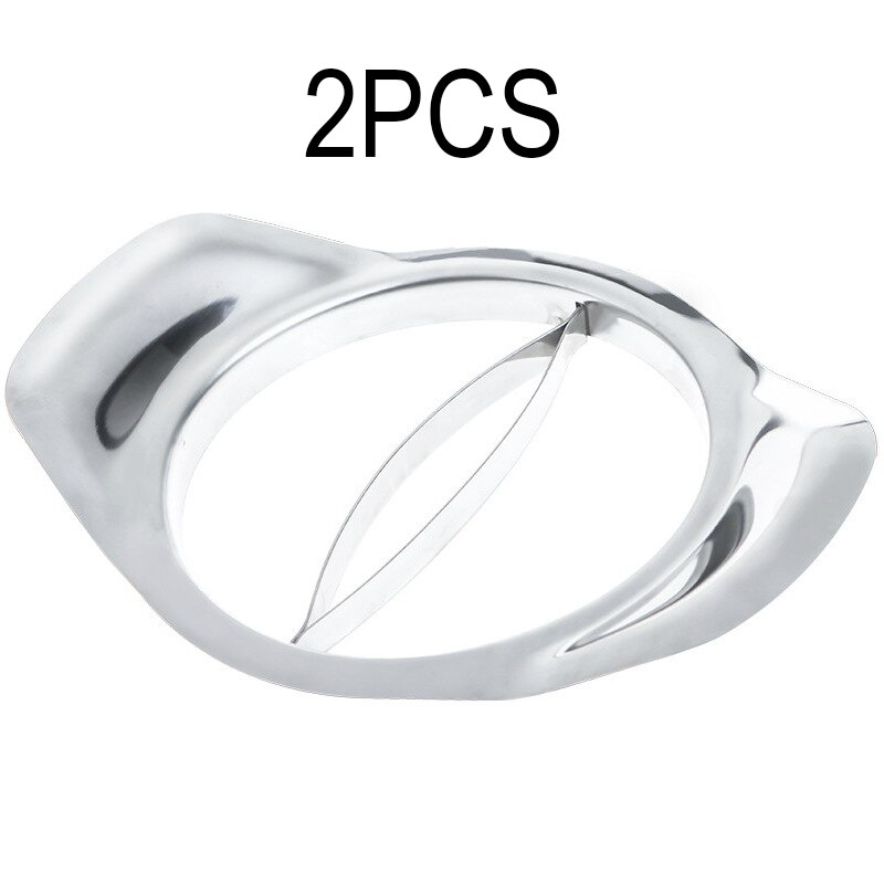 Mango Snijder Rvs Fruit Slicer Mango Vlees Nucleaire Splitters Non Slip Handgrepen Snijmachine Schil Mes: Default Title