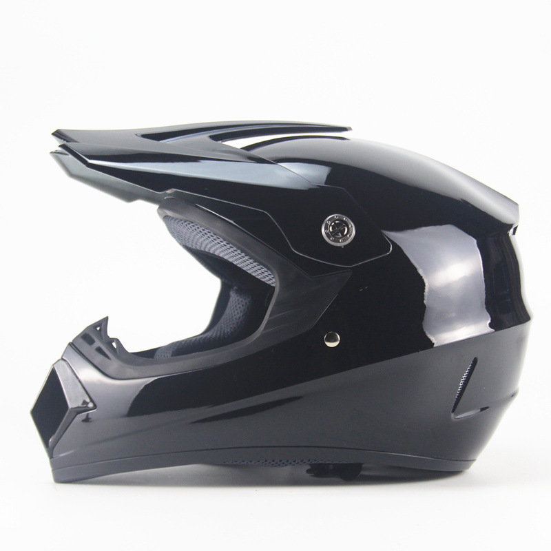 Mat Zwart Helm Kind Baby Latka Motocross Full Body Protect Armor Moto Helm Knie Elleboog Guard Hoofd protector Fietsen combin