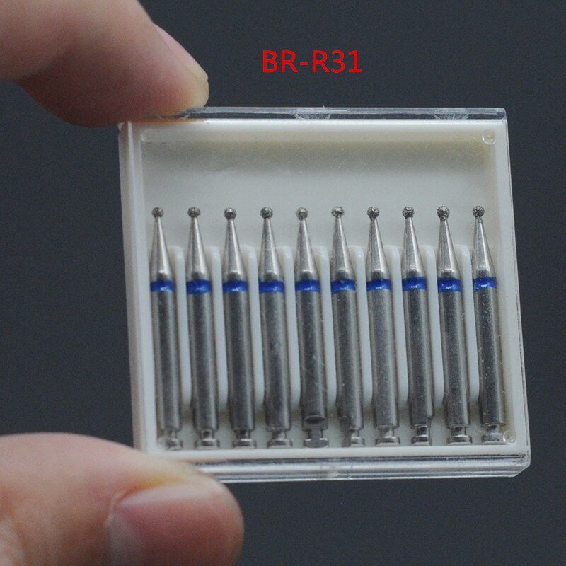 Zahnmedizin Diamant Bohrer 10x Niedriger Geschwindigkeit Für RA 2,35mm Schaft Handstück Polierer Für Zahnarzt Labor