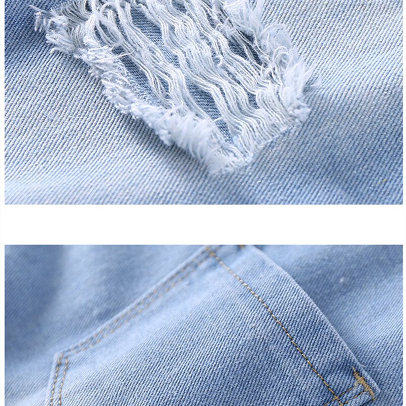 Ragazze Jeans Strappati Tute E Salopette Per La Ragazza Del Denim 2020 Della Tasca Della Molla Dei Pantaloni Della Tuta Tute Per Bambini Hole Globale Per I Bambini Sorella abiti