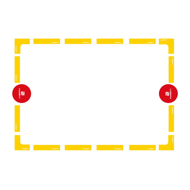 Outdoor Indoor Tennis Hof Lijn Marker Set Badminton Basketbal Voetbal Volleybal Pickleball Hof Maker Sticker 16 Pcs