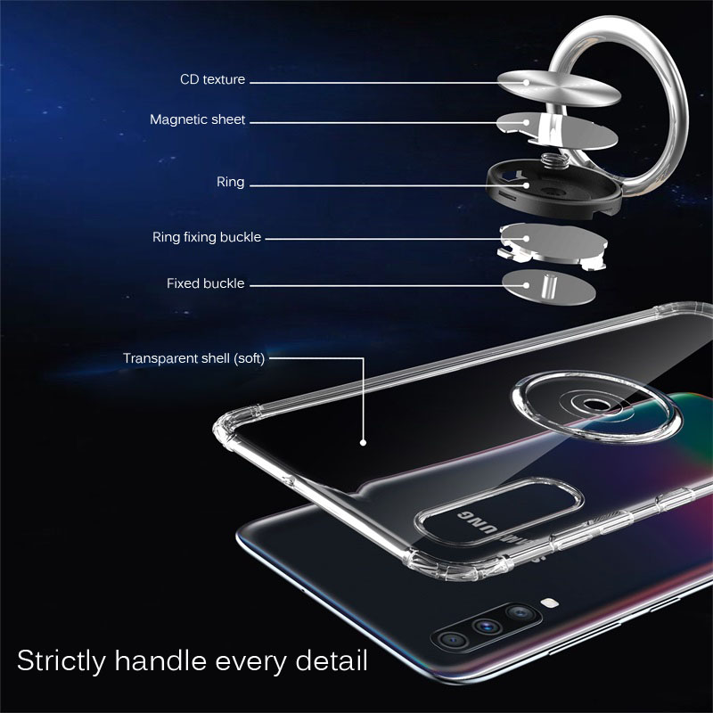 Support Transparent étuis pour Samsung A30S Coque de Protection en Silicone souple Coque de magnétisme pour Samsung a30s A 30s Coque